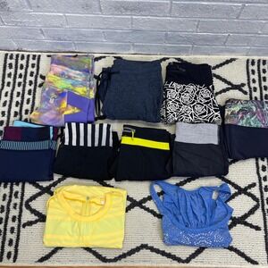 Lululemon Lot of 10 Capri Leggings Tank Tops Womens Size 4 Gym Running Yoga